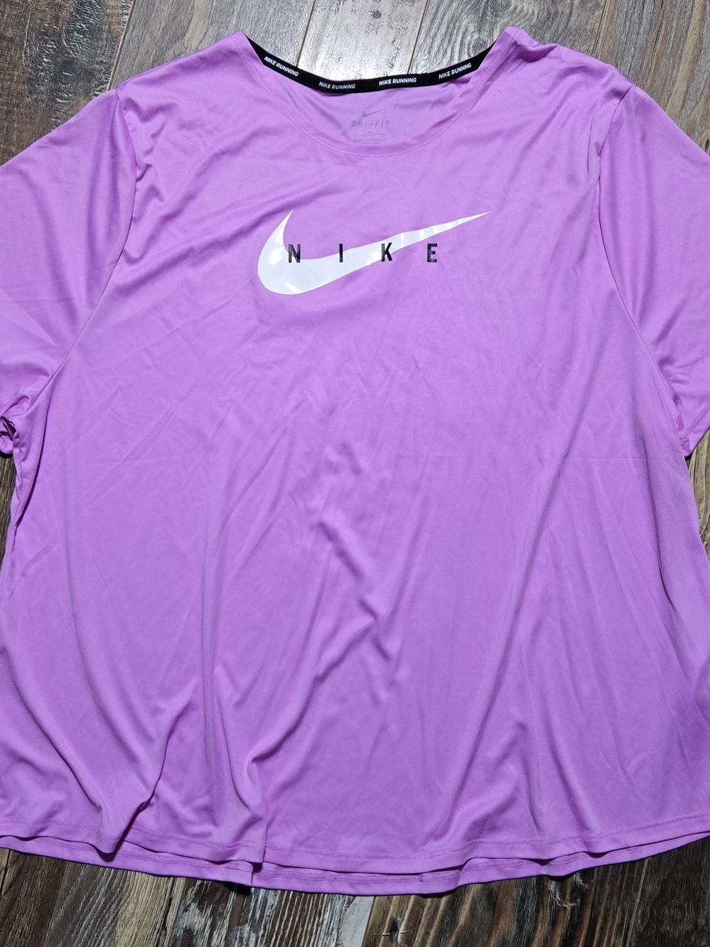 Nike Dri-Fit Purple Running Short Sleeve T-Shirt Women Size 1X